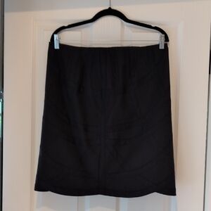 Worth Wool Black Pencil Skirt